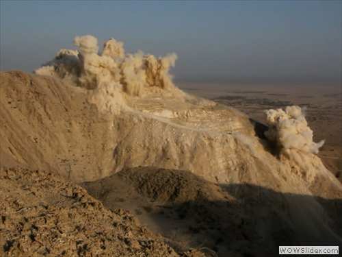 explosion method gypsum rock extraction